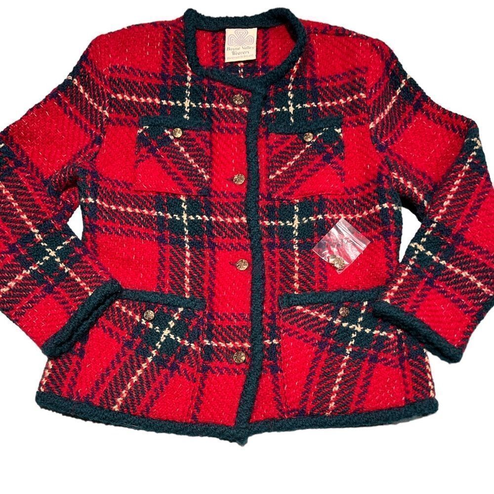 Boyne Valley‎ Weavers handmade in Ireland cardigan sweater